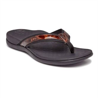 Vionic Womens Tide Tortoise Sandal In Black