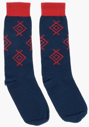 Dsquared2 Cotton Long Socks with Contrasting Details size 38-39