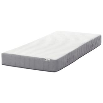 Beliani Colch&oacute;n De Muelles Ensacados Con Asas Relleno De Espuma Viscoel&aacute;stica Refrescante Firmeza Media Funda Extra&iacute;ble 7 Zonas Acolchado 90 X 200 Cm Fluffy