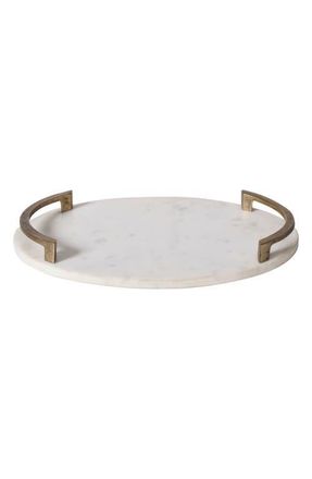 RENWIL Marble Decorative Tray in White at Nordstrom