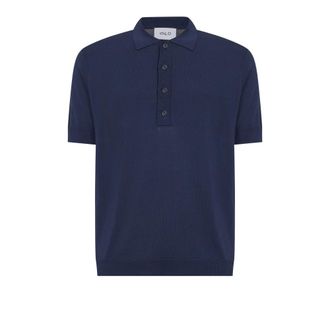 D4.0 Polo Shirts, male, Blue, Size: S Short Sleeve Polo Shirt