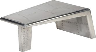 vidaXL Mesa De Centro Estilo Aviador Vintage De Aluminio Vidaxl