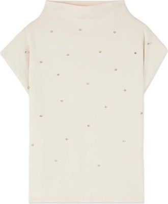 Oltre Dames, Blouses & Shirts, Wit, Maat: XL Katoen