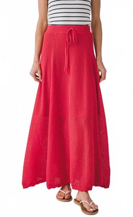 FRNCH Affoue Maxi Skirt In Red