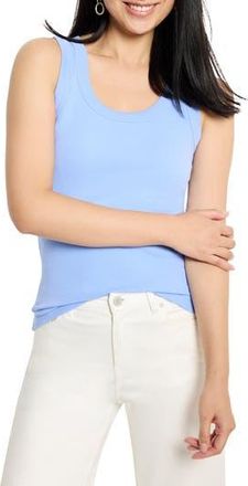 Nic+Zoe Perfect Knit Rib Scoop Neck Tank in Iris at Nordstrom Rack, Size Small