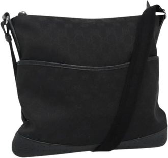Gucci Pre-owned Cross Body Bags, female, Black, Size: ONE SIZE Pre-owned Vintage Canvas Cross Body Bag