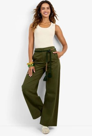Trina Turk Carum Pant in Jungle Green at Nordstrom, Size 10
