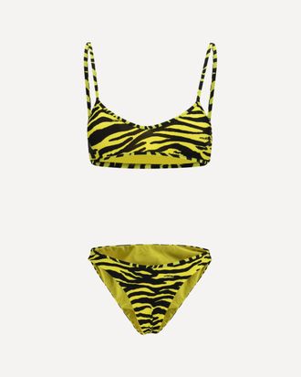 The Attico Zebra-print Bikini Female M