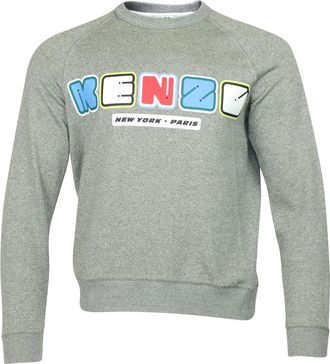 Kenzo Kenzo New York trui met ronde hals in grijs katoen