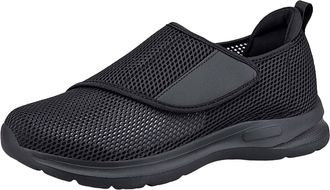 Generic Extra Wide Fit Shoes for Women,Wide Fit Shoes Womens,Adjustable Strap Orthopedic Breathable Trainers Ladies Elderly Wide-Fitting Slipper,Lightweight W