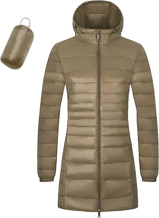 Generic Long Padded Coats For Women Uk Ladies Coat Women S Solid Color Oversize Light Down Oversize Winter Coat For Waterproof Womens Khaki Xxxxl