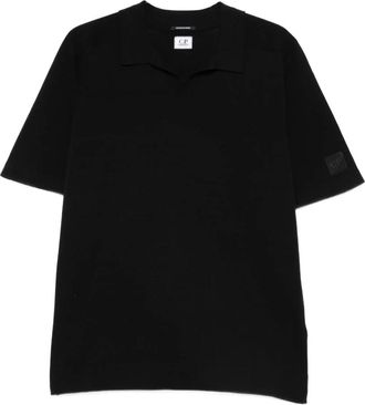 C.P. Company Truien - Polo Collar - Heren - T-shirts - Zwart - L - Tops
