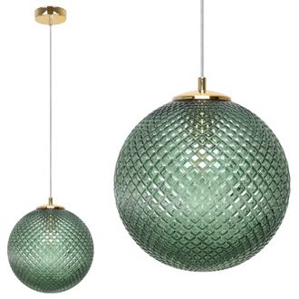 OEM L&aacute;mpara Colgante Cannes 1 Pantalla Plana Verde 25cm E27
