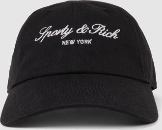 Sporty & Rich Casquette Signature Ny Faded Black