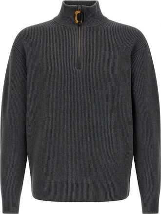 J.W.Anderson Half Zip Jumper - Heren - Coltruien - Grijs - M - Katoen - Truien & Vesten