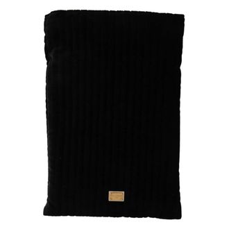 Dolce & Gabbana Scarves, male, Black, Size: ONE SIZE Luxury Quilted Velvet Glasses Holder