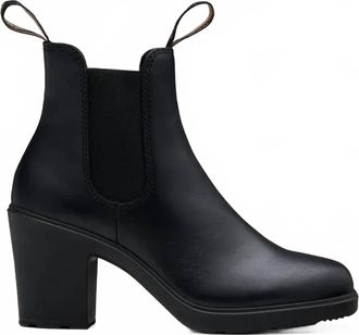 Blundstone Womens High Heeled Ankle Boots In Black