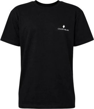 Marcelo Burlon S6Cmmath 095 T-Shirt - Heren - T-shirts - Zwart - XL - Katoen - Tops