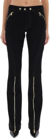 Versace Jeans Couture Flared Skinny Jeans - Dames - Bootcut Jeans - Zwart - W29 - Katoen - Jeans