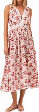 Sundays Alma Midi Dress In Rosebud