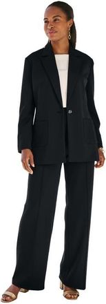 Jessica London Perfectease Blazer in Black at Nordstrom, Size 28