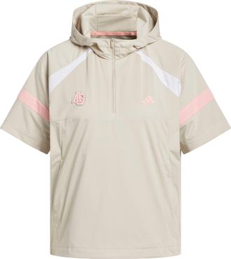 adidas (WMNS) adidas Half-Zip Hooded Anorak Jacket Asia Sizing Khaki Three KG2173