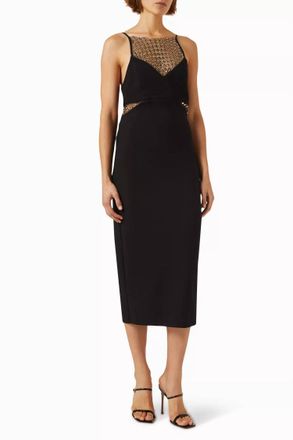 Elliatt Catherine Dress In Black/gold