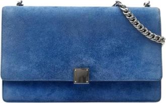 Celine Pre-owned Vintage Schoudertas - Dames - Vintage Schoudertas - Blauw - ONE Size - Leer - Vintage