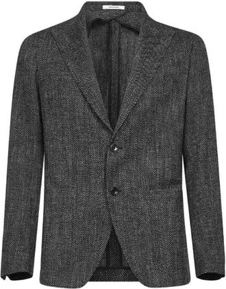 Tagliatore Single-breasted Blazer - Heren - Blazers - Bruin - XL - Katoen - Jassen