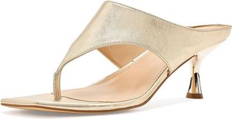 Marc Fisher Adia Womens Dress Sandals Gold Leather : 6.5 M