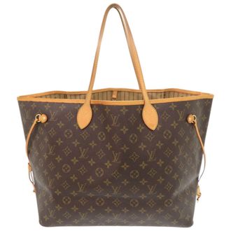 Louis Vuitton Brown Monogram Canvas Tote Bag (Pre-Owned)