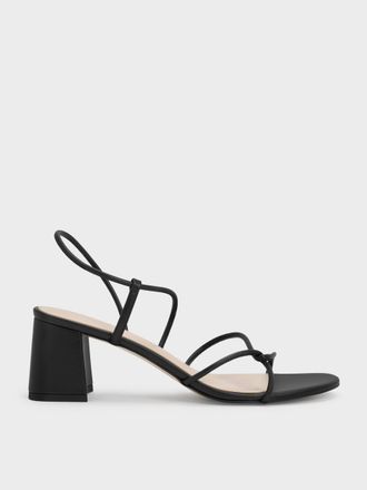 Charles & Keith Meadow Strappy Block Heel Sandals