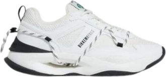 Dirk Bikkembergs Heren Leren Sneakers - Heren - Sneakers - Wit - 40 EU - Leer - Schoenen