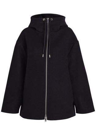 STUDIO NICHOLSON Etna Hooded Wool and Cashmere-blend Jacket - Navy - 4 (UK4 / Xxs)