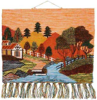 Wanderlust Deco Wanderlust Deco - Tapiz De Yute Tejido Decorativo 100x80cm