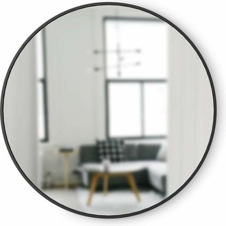 Umbra Hub Specchio da parete rotondo decorativo 91 cm, Nero