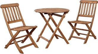 Linon Catalan Café Set - Acorn Finish