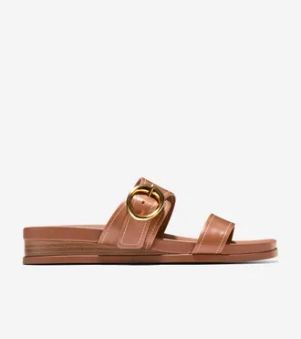 Cole Haan Womens Oaklynn Double Band Footbed Sandals - Brown Size 10.5