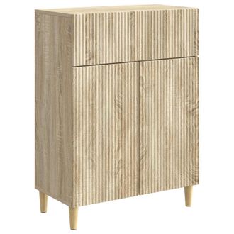 vidaXL Aparador Roble Sonoma 66 X 34,5 X 90 Cm Madera De Ingenier&iacute;a Vidaxl