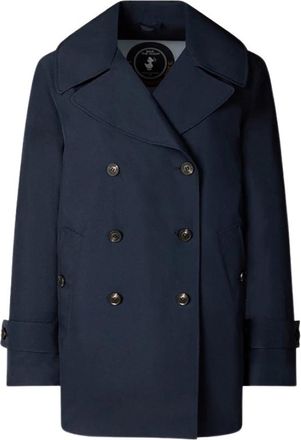 Save The Duck Double-Breasted Jassen - Dames - Mantel - Blauw - XS - Jassen