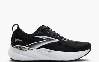 Brooks Mens Glycerin Gts 22 Running Shoes In Black/grey/white