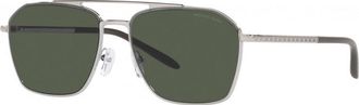 Michael Kors Mens MK1124-115382 MK1124 56 115382 Fashion Sunglasses - Silver - One Size