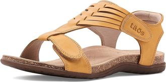 Taos Footwear Wonderful Womens Sandals Yellow : 10 M, Leather/Rubber/Suede