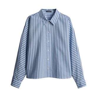 OPUS Dames, Blouses & Shirts, Blauw, Maat: M