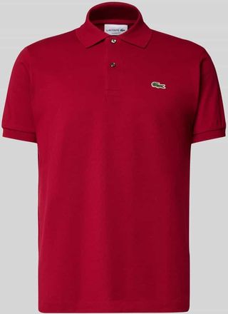 Lacoste Poloshirt mit Label-Stitching Modell L.12.12 CORE in Bordeaux, Größe 3XL