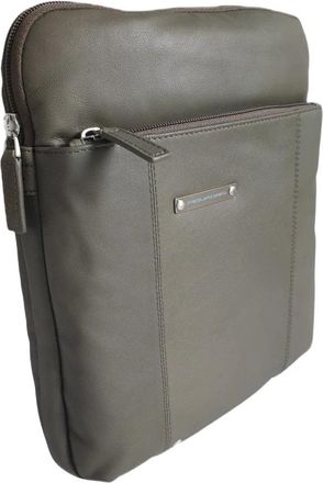 Piquadro Borsello organizzato porta i Pad/i Pad Air - Heren - Schoudertassen - Groen - ONE Size - Leer - Tassen
