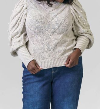 Marie Oliver Bridget Sweater - Plus In Grey Mist