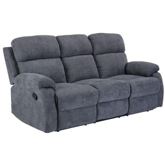 Vente-Unique Vente-unique - Divano relax 3 posti in tessuto Antracite tolzano