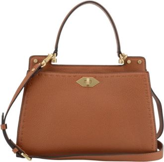 Pourchet Trianon MM Handtas - Dames - Handtassen - Bruin - ONE Size - Leer - Tassen