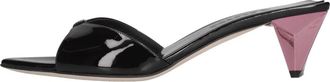 3Juin Lacquered Leather Mules - Dames - Muiltjes - Zwart - 37 1/2 EU - Schoenen